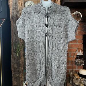 Apt. 9 Women's Gray Cable Knit Cardigan